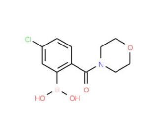 5-Chloro-2-(morpholine-4-carbonyl)phenylboronic acid (CAS 1072946-43-0) - chemical structure image