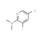 5-Chloro-2-(N,N-dimethylamino)-3-fluoropyridine (CAS 1020253-19-3) - chemical structure image