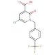 5-Chloro-2-oxo-1-[4-(trifluoromethyl)benzyl]-1,2-dihydro-3-pyridinecarboxylic acid - chemical structure image