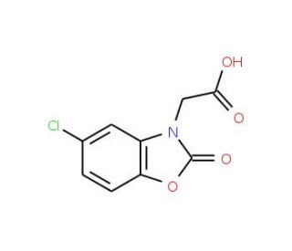 (5-Chloro-2-oxo-benzooxazol-3-yl)-acetic acid - chemical structure image