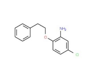 5-Chloro-2-(phenethyloxy)aniline - chemical structure image