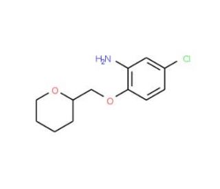 5-Chloro-2-(tetrahydro-2H-pyran-2-ylmethoxy)-phenylamine - chemical structure image