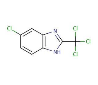 5-Chloro-2-(trichloromethyl)benzimidazole (CAS 3584-66-5) - chemical structure image