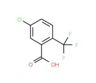 5-Chloro-2-(trifluoromethyl)benzoic acid (CAS 654-98-8) - chemical structure image