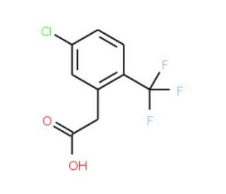 5-Chloro-2-(trifluoromethyl)phenylacetic acid (CAS 261763-25-1) - chemical structure image