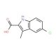5-Chloro-3-methyl-1H-indole-2-carboxylic acid (CAS 16381-47-8) - chemical structure image