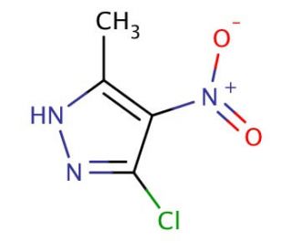 5-chloro-3-methyl-4-nitro-1H-pyrazole (CAS 6814-58-0) - chemical structure image