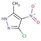 5-chloro-3-methyl-4-nitro-1H-pyrazole (CAS 6814-58-0) - chemical structure image