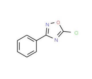 5-chloro-3-phenyl-1,2,4-oxadiazole (CAS 827-44-1) - chemical structure image