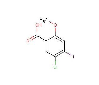5-chloro-4-iodo-2-methoxybenzoic acid - chemical structure image