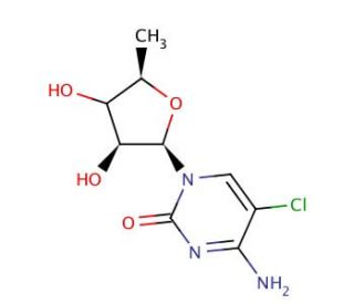 5-Chloro-5&prime;-deoxycytidine - chemical structure image