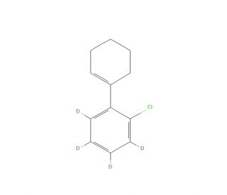 5-Chloro-6-(1-cyclohexen-1-yl)-benzene-d4 (CAS 1336986-06-1) - chemical structure image