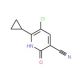 5-Chloro-6-cyclopropyl-2-oxo-1,2-dihydro-3-pyridinecarbonitrile - chemical structure image