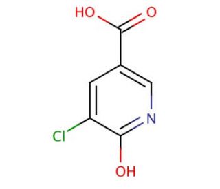 5-Chloro-6-hydroxynicotinic acid (CAS 54127-63-8) - chemical structure image
