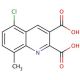 5-Chloro-8-methylquinoline-2,3-dicarboxylic acid (CAS 948294-19-7) - chemical structure image