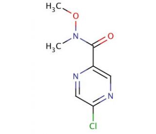 5-Chloro-N-methoxy-N-methyl-2-pyrazinecarboxamide - chemical structure image