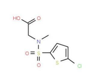 [(5-Chloro-thiophene-2-sulfonyl)-methyl-amino]-acetic acid - chemical structure image