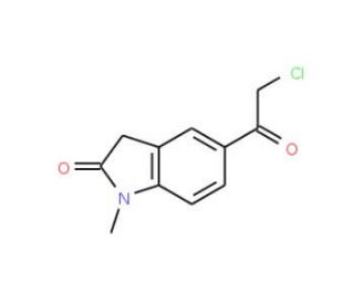5-(chloroacetyl)-1-methyl-1,3-dihydro-2H-indol-2-one - chemical structure image