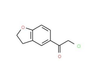 5-Chloroacetyl-2,3-dihydrobenzofuran (CAS 64089-34-5) - chemical structure image