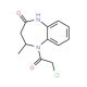 5-(chloroacetyl)-4-methyl-1,3,4,5-tetrahydro-2H-1,5-benzodiazepin-2-one (CAS 73416-91-8) - chemical structure image