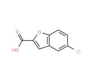 5-Chlorobenzo[b]furan-2-carboxylic acid (CAS 10242-10-1) - chemical structure image
