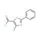 5-(Chlorocarbonyl)-4-methyl-2-phenyl-1,3-oxazole (CAS 52169-89-8) - chemical structure image