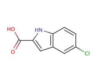 5-Chloroindole-2-carboxylic acid (CAS 10517-21-2) - chemical structure image