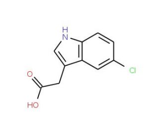 5-Chloroindole-3-acetic acid (CAS 1912-45-4) - chemical structure image