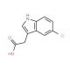 5-Chloroindole-3-acetic acid (CAS 1912-45-4) - chemical structure image