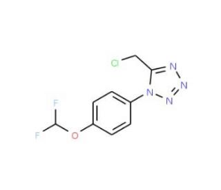 5-(chloromethyl)-1-[4-(difluoromethoxy)phenyl]-1H-1,2,3,4-tetrazole - chemical structure image
