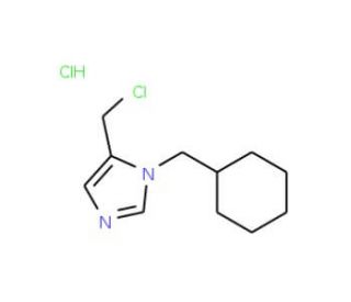 5-(Chloromethyl)-1-(cyclohexylmethyl)-1H-imidazole hydrochloride - chemical structure image