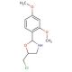 5-Chloromethyl-2-(2,4-dimethoxy-phenyl)-oxazolidine - chemical structure image