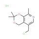 5-Chloromethyl-2,2,8-trimethyl-4H-[1,3]dioxino-[4,5-c]pyridine hydrochloride - chemical structure image
