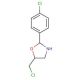 5-(chloromethyl)-2-(4-chlorophenyl)-1,3-oxazolidine - chemical structure image
