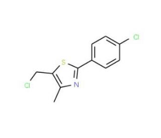 5-(Chloromethyl)-2-(4-chlorophenyl)-4-methyl-1,3-thiazole (CAS 317319-28-1) - chemical structure image