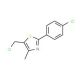 5-(Chloromethyl)-2-(4-chlorophenyl)-4-methyl-1,3-thiazole (CAS 317319-28-1) - chemical structure image