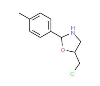 5-(chloromethyl)-2-(4-methylphenyl)-1,3-oxazolidine - chemical structure image