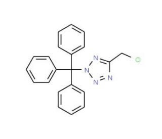 5-Chloromethyl-2-trityl-2H-tetrazole (CAS 160998-59-4) - chemical structure image
