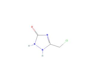 5-Chloromethyl-2H-1,2,4-triazolin-3-one (CAS 252742-72-6) - chemical structure image