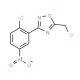 5-Chloromethyl-3-(2-chloro-5-nitro-phenyl)-[1,2,4]oxadiazole (CAS 886365-77-1) - chemical structure image