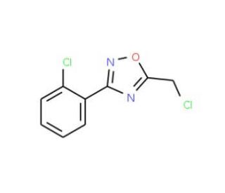 5-Chloromethyl-3-(2-chloro-phenyl)-[1,2,4]oxadiazole (CAS 50737-32-1) - chemical structure image