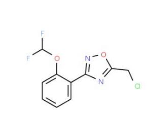 5-(chloromethyl)-3-[2-(difluoromethoxy)phenyl]-1,2,4-oxadiazole - chemical structure image