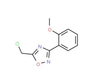 5-(chloromethyl)-3-(2-methoxyphenyl)-1,2,4-oxadiazole (CAS 110704-43-3) - chemical structure image