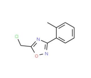5-(chloromethyl)-3-(2-methylphenyl)-1,2,4-oxadiazole (CAS 60580-24-7) - chemical structure image