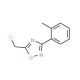 5-(chloromethyl)-3-(2-methylphenyl)-1,2,4-oxadiazole (CAS 60580-24-7) - chemical structure image