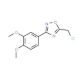 5-(chloromethyl)-3-(3,4-dimethoxyphenyl)-1,2,4-oxadiazole (CAS 91066-47-6) - chemical structure image
