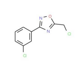 5-Chloromethyl-3-(3-chloro-phenyl)-[1,2,4]oxadiazole (CAS 51802-78-9) - chemical structure image