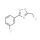 5-Chloromethyl-3-(3-chloro-phenyl)-[1,2,4]oxadiazole (CAS 51802-78-9) - chemical structure image