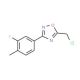 5-(chloromethyl)-3-(3-fluoro-4-methylphenyl)-1,2,4-oxadiazole - chemical structure image