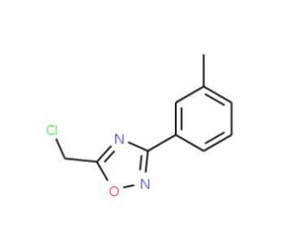 5-(chloromethyl)-3-(3-methylphenyl)-1,2,4-oxadiazole (CAS 50737-31-0) - chemical structure image